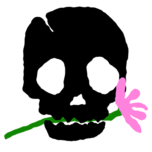 The SkullFlower skull-and-flower mark